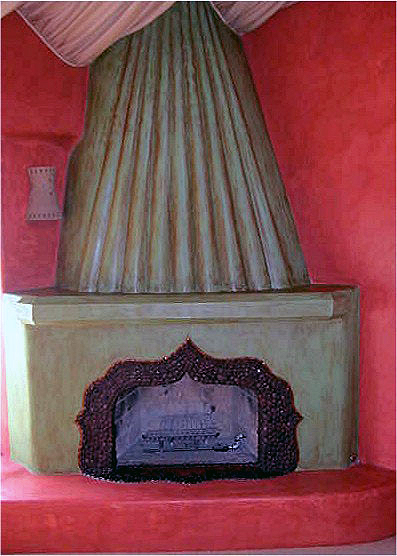 Morroccan-fireplace